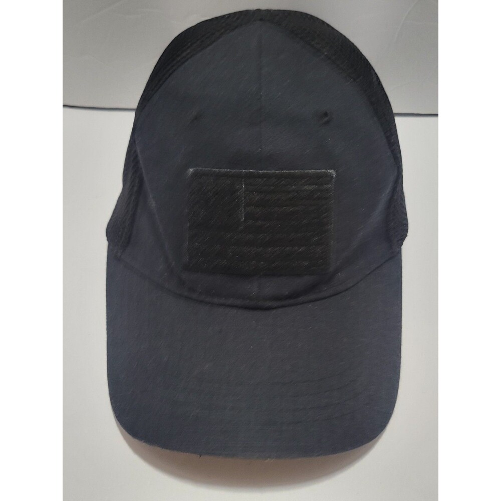 Highland Tactical Hat Cap Mesh Back OSFM Black Ripstop USA Flag HT Operator